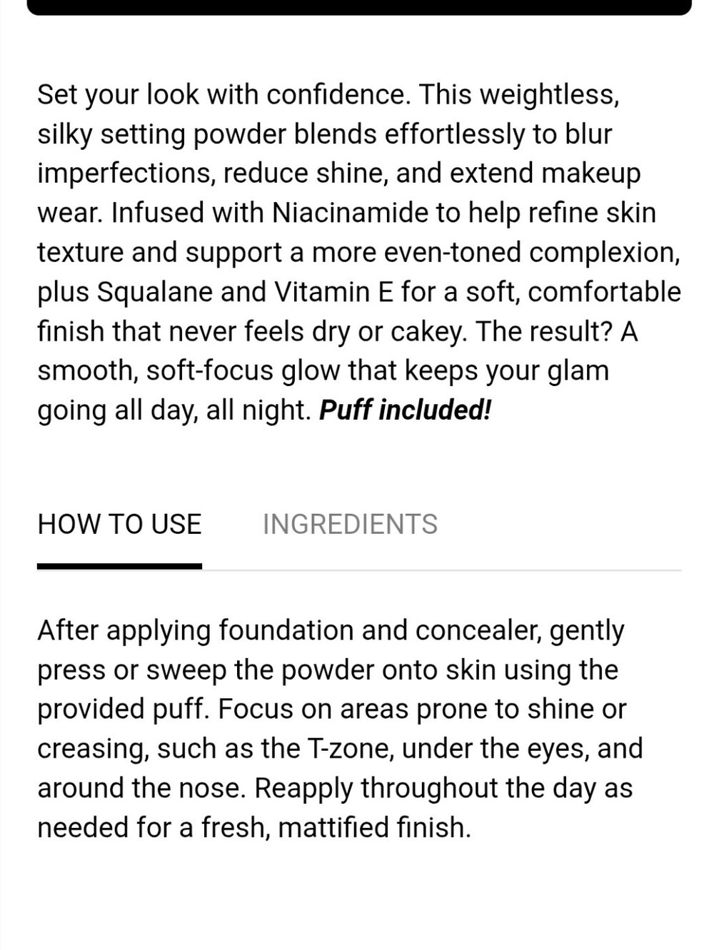 BISHA Essential Setting Powder Translucent - Picture 6 of 6
